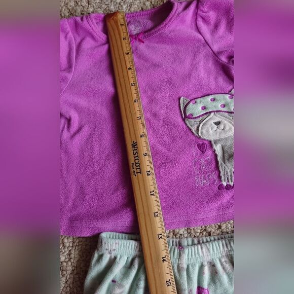 Just one you made by Carter's Purple Fleece Pajama Set Size 18M - Picture 5 of 11